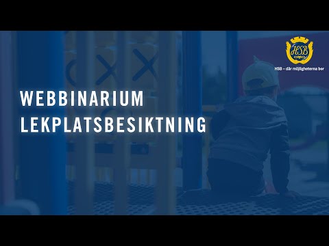 Lekplatsbesiktning (WEBBINARIUM)