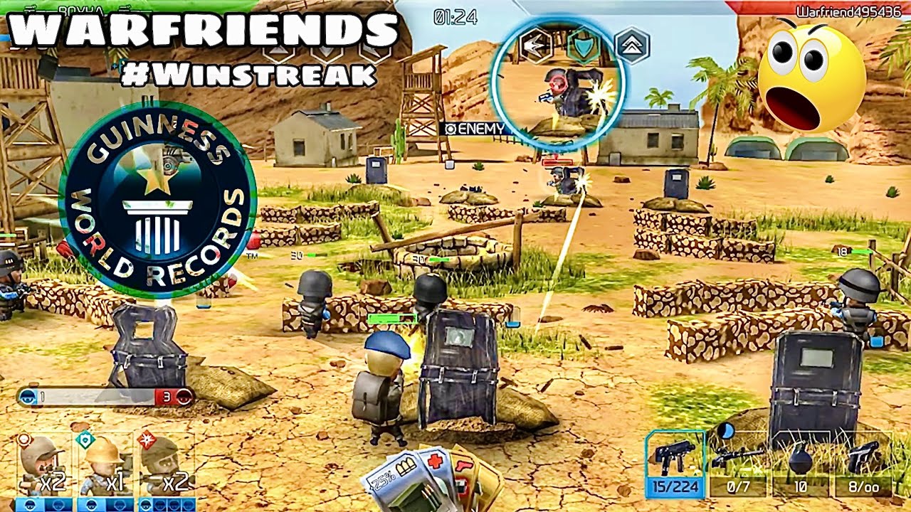 WarFriends: Making World Record of Back to Back Winning ! Best use of WARCARDS ! iPhone 8 plus
