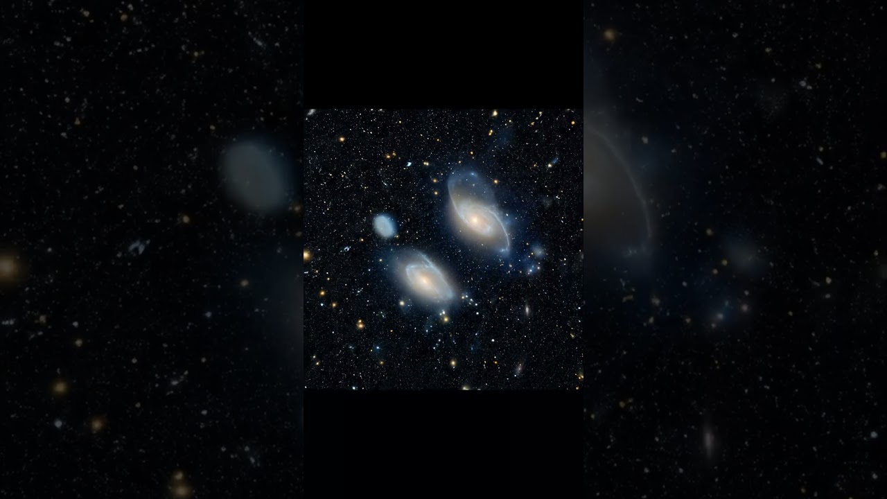 3D Zoom-In Coma Cluster In Deep Outer Space In Action 