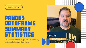 How to Create Summary Statistics in Pandas