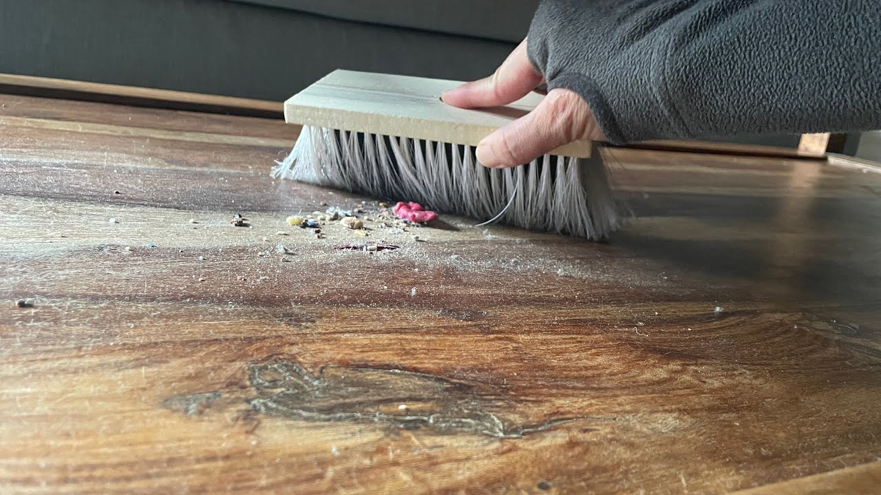 Asmr Sweeping ASMR real sweeping dust on carpets and table shelve #triggerasmr # ...