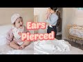 BABY GIRL GETS HER EARS PIERCED 💖