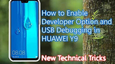 Enable Developer option and USB Debugging On Hoawei Y9