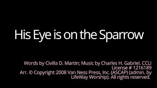 His Eye is on the Sparrow - Lyric Video
