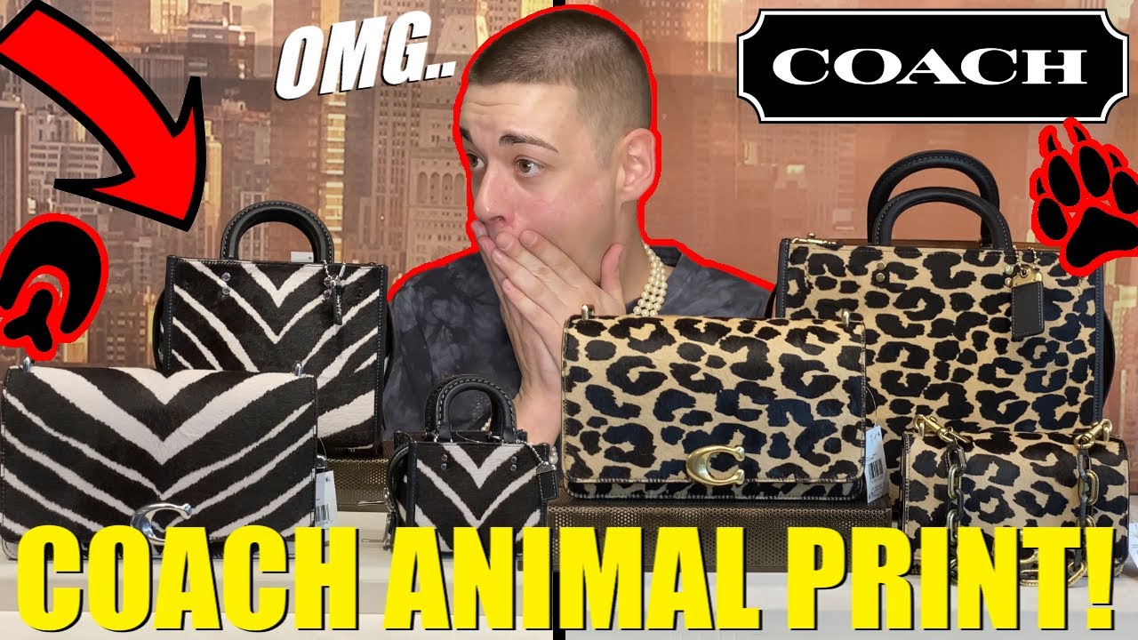 COACH Willow Leopard Print Tote Bag 24