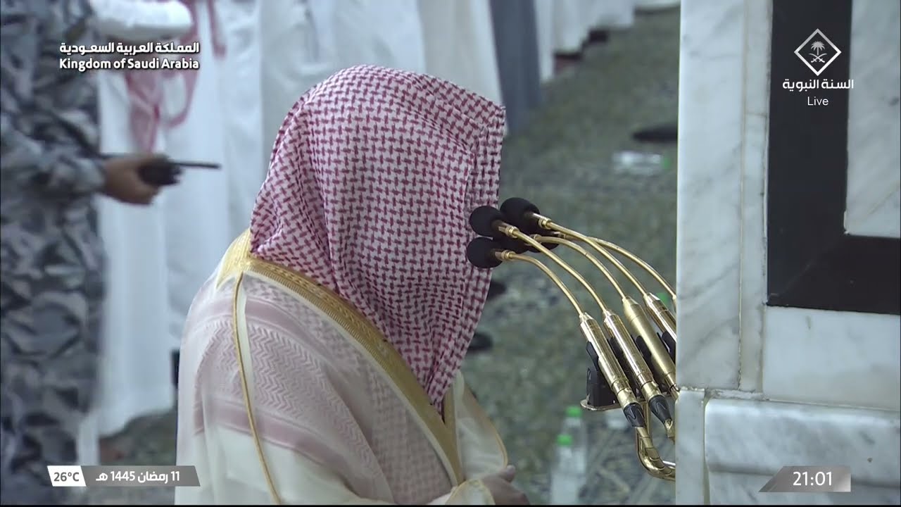 صلاة التراويح للشيخ خالد المهنا ليلة 12 رمضان 1445هـ - الثلاث التسليمات الأولى