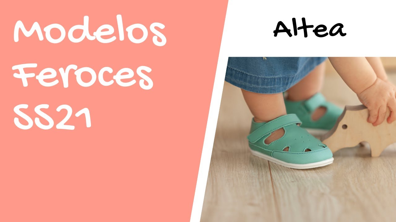 Modelo Altea SS21 - sandalia de bebé para primeros pasos de zapato FEROZ -  YouTube