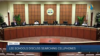 Lee Schools discuss searching student cellphones without warrant