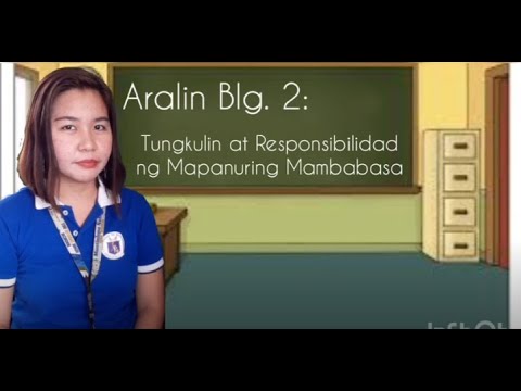 Video: Ano ang mga responsibilidad ng mga coach sa pagbasa?