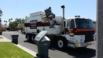 EDCO Disposal #798 - CNG Autocar Xpeditor Bridgeport Ranger (w/ lid flips)