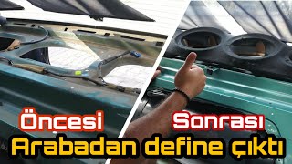 Arabada Yıllarca Temizlenmeyen O Bölge Pandizot Montajı Ses Sistemi Montaj Hazırlık 