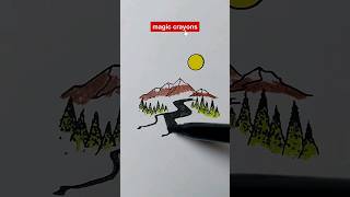 coloring page the mountain
