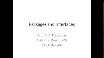 OOC Module 4 Part 1 Packages and Interfaces