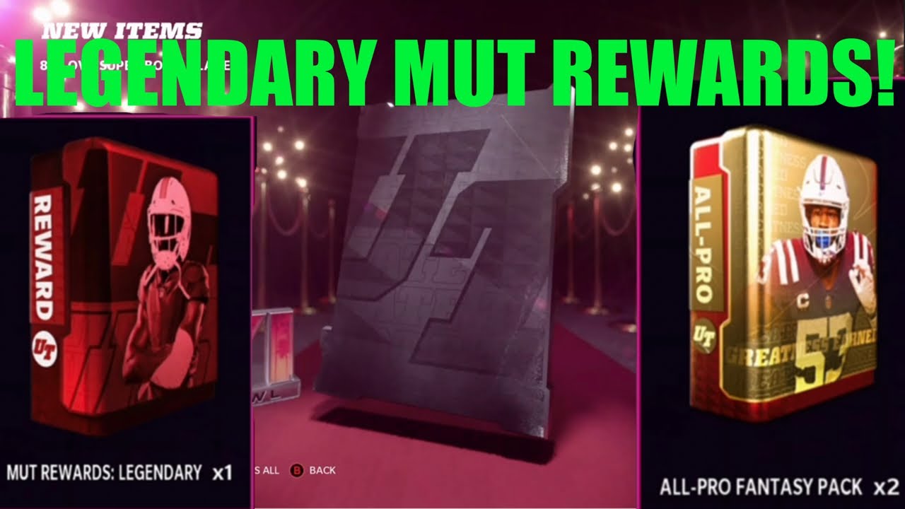 LEGENDARY MUT REWARDS! 2 All Pro fantasy pack & 86+ training, Madden 22 UltimateTeam