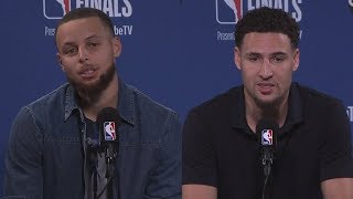 Steph Curry & Klay Thompson Postgame Interview - Game 2 | Cavaliers vs Warriors | 2018 NBA Finals