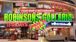 4k Robinsons Galleria I What And Where To Eat I Edsa Cor Ortigas Ave Qc