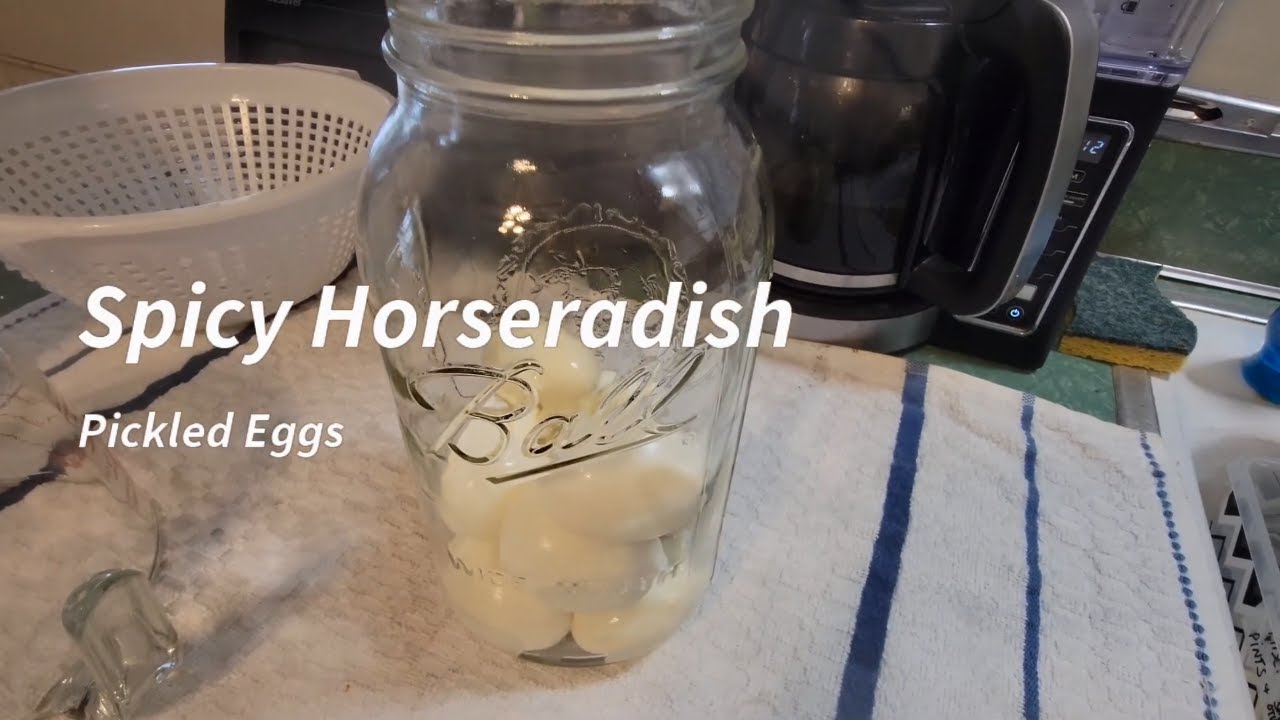 Spicy Horseradish Pickled Eggs YouTube