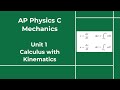AP Physics C Mechanics Unit 1 Lesson 6B Calculus With Kinematics AP Physics C Mechanics Unit 1 Lesson 6B Calculus With Kinematics