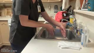 Nightingale College- Hand washing and sterile gloving skill
