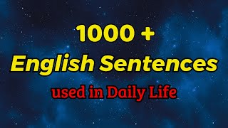 1000 English Sentences Used in Daily Life | 4-Hour English Conversation Lesson screenshot 3