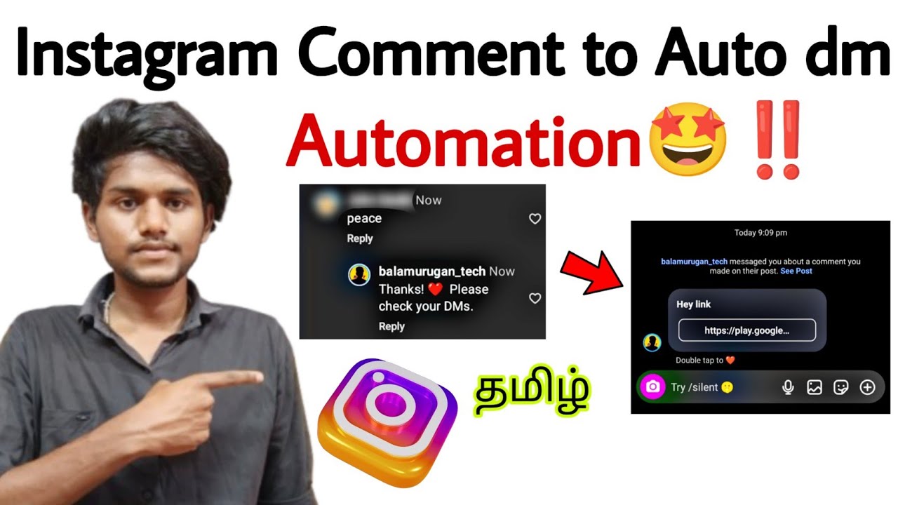instagram automatic dm / instagram comment to dm automation / manychat ...