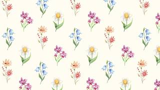 2 Hour Floral Nursery Screen 🌸 Soft Floral Wallpaper with Music | Baby Shower & Nursery Background screenshot 2