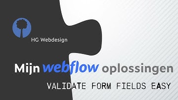 Validating Input Fields in Webflow using Parsley.js