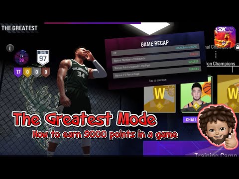 NBA 2K23 Arcade Edition - The Greatest Mode - how to get 9000 points