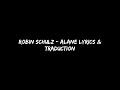 ROBIN SCHULZ ALANE LYRICS TRADUCTION mp3