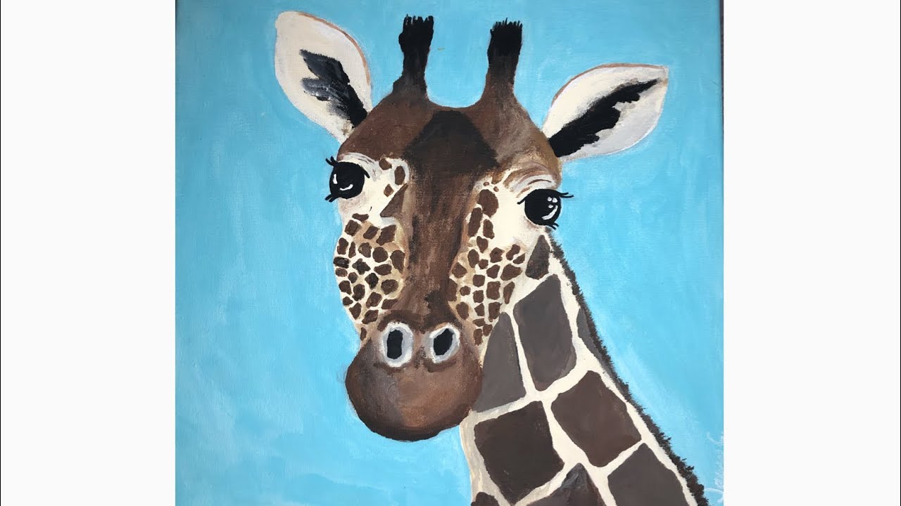 Blonde Giraffe Painting - wide 7