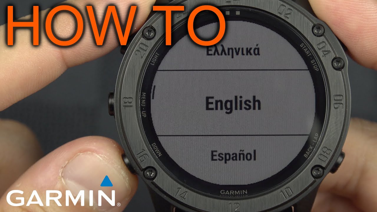 How to change Garmin Tactix / Fenix language - YouTube