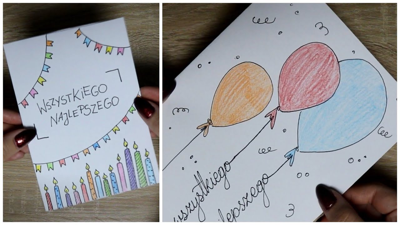 Proste Kartki Urodzinowe DIY Easy Birthday Cards Tutorial YouTube proste-kartki-urodzinowe-diy-easy-birthday-cards-tutorial-youtube