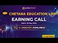 Chetana Education Limited | CHETANA | Earning Call | Alfa Finder
