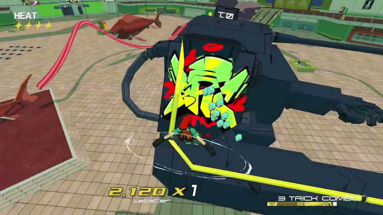 Bomb Rush Cyberfunk - Tank Boss Fight - YouTube