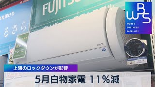 ５月白物家電 11％減 上海のロックダウンが影響【WBS】（2022年6月20日）