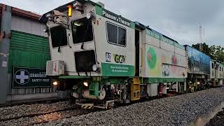 งานอัดหินโรยทาง รถไฟทางคู่บ้านโป่ง