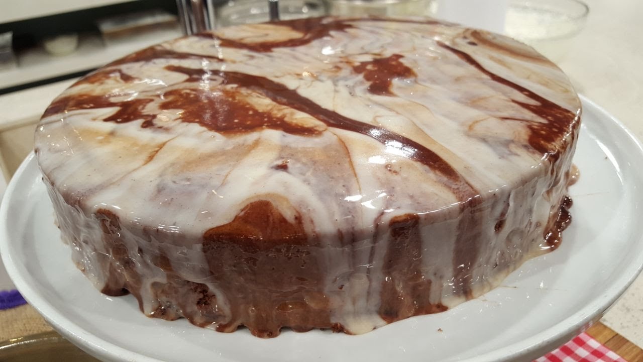 Torta mármol de mousse de chocolate