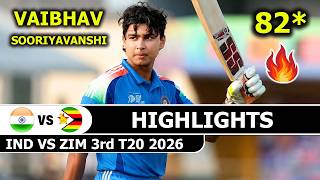 India Vs Zimbabwe 3rd T20 Match Highlights 2026 | Ind Vs Zim
