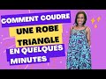 Comment couper coudre une robe triangle en quelques minutestuto bien dtaill pour les dbutants