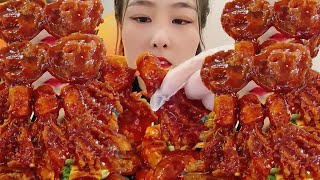 MUKBANG ASMR EP.877 | EXTREME Spicy 🔥 Enoki Mushrooms With Fire Sauce Recipe | Mukbang ASMR