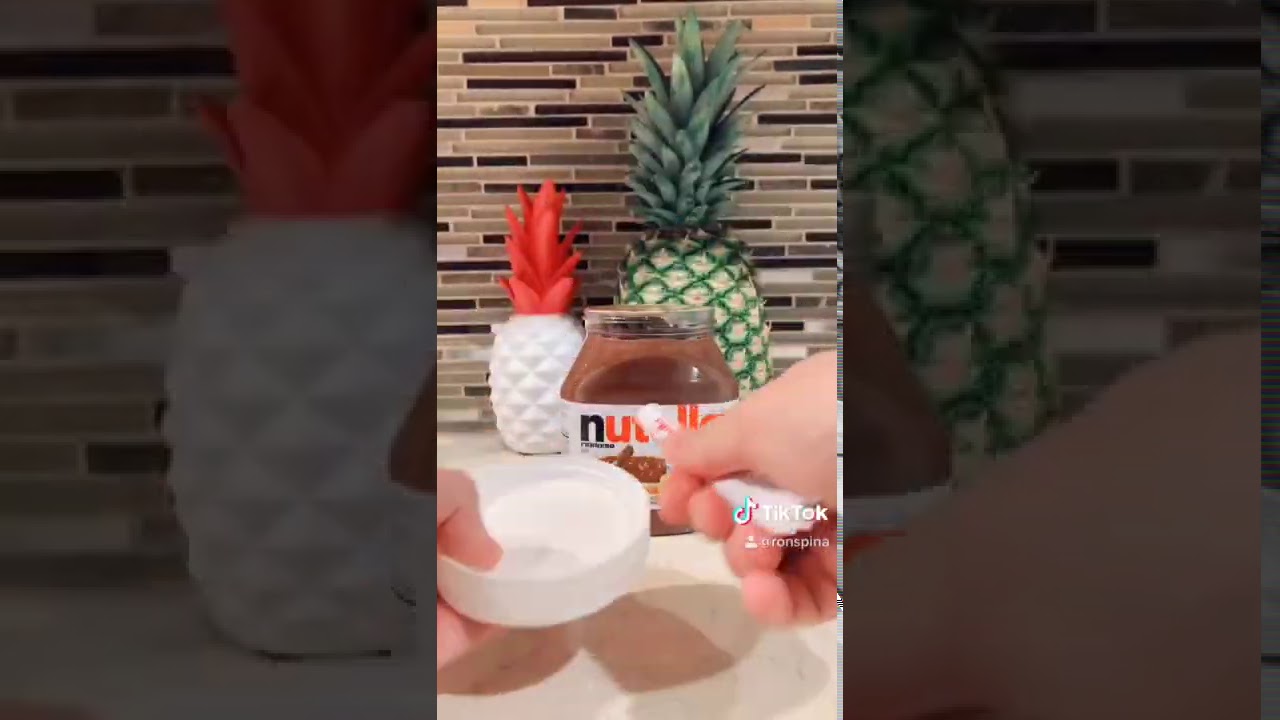Nutella surprise inside lid