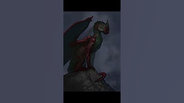 Fantasy DRAGON digital painting timelapse in Procreate - #Shorts