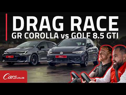 New Golf 8.5 Gti Vs Gr Corolla Drag Race! Standing + Rolling Race