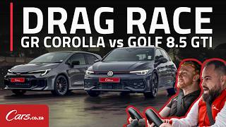 New Golf 8.5 GTI vs GR Corolla Drag Race! Standing   Rolling Race