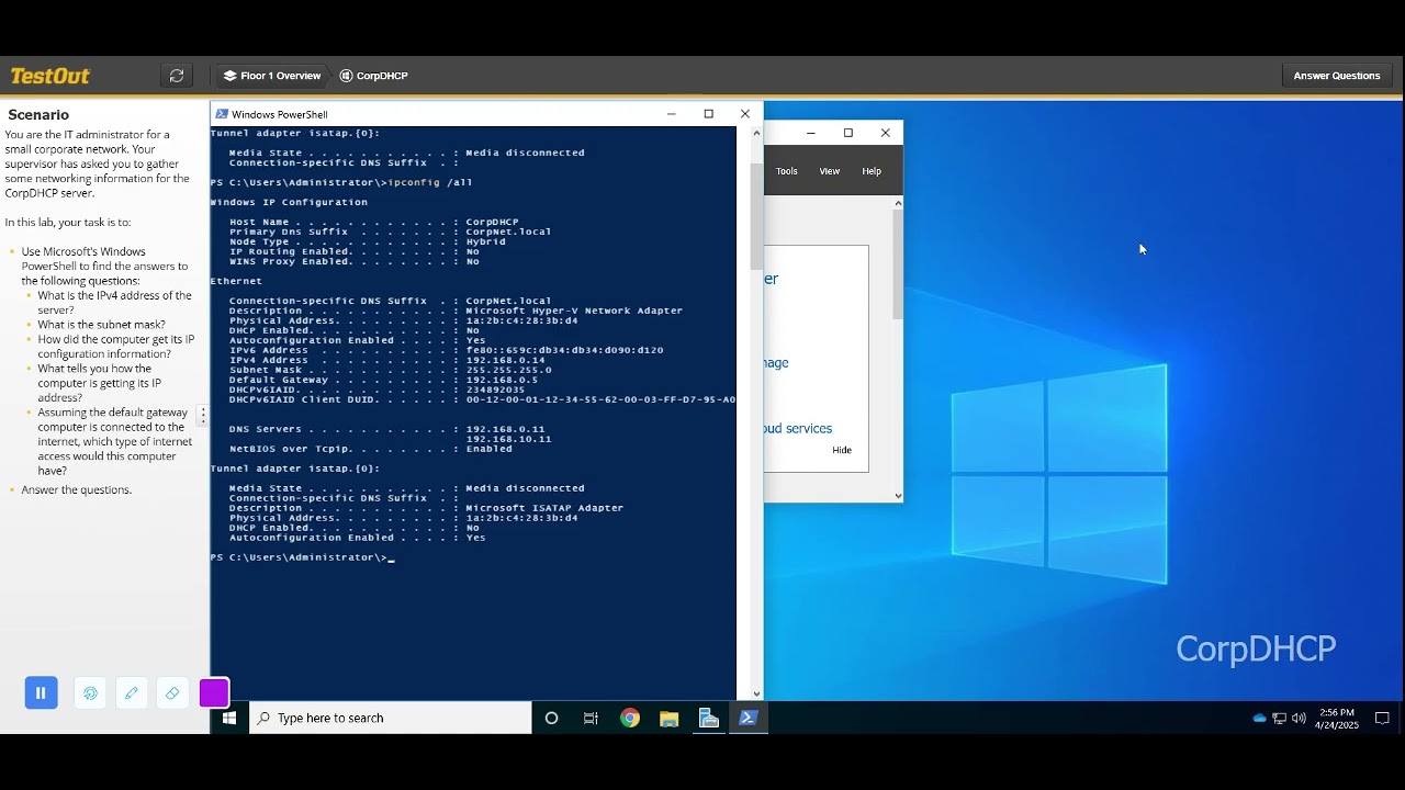 TestOut PC Pro 11.8.13 Explore Configuration Information 3