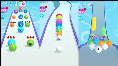 BallRun2048,3D,Walkthrough All Levels Gameplay | (Android,ios 147-144-147)