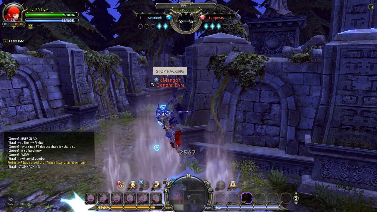 Dragon Nest pvp: Top Glad (Bao) vs Top Elestra (Eiyra) [80 cap]