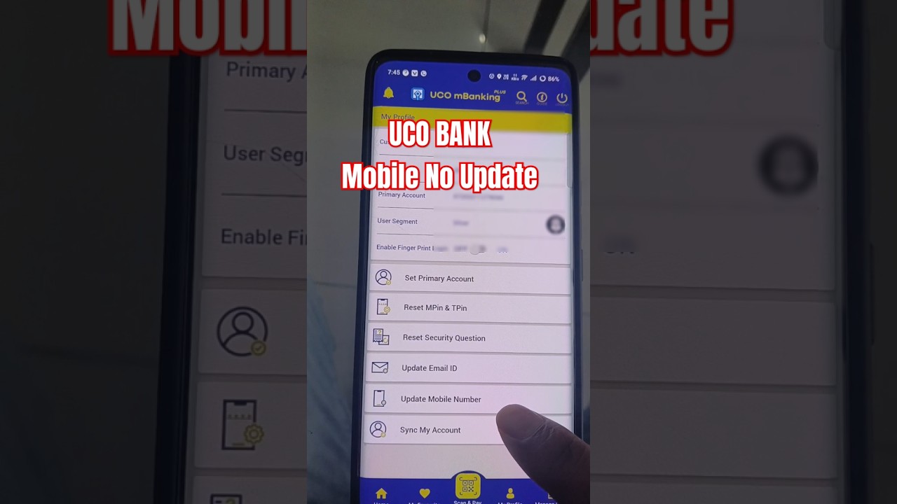 Uco Bank Mobile Number Update | How To Update Mobile Number In Uco Bank Account Online