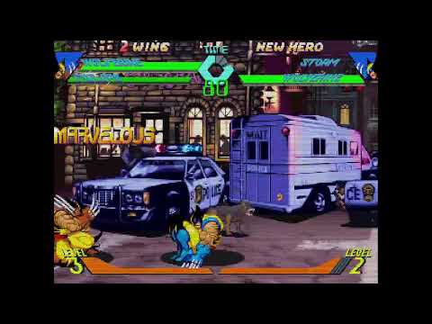 X-Men vs. Street Fighter - Wolverine, Cyclops vs. Storm, Wolverine