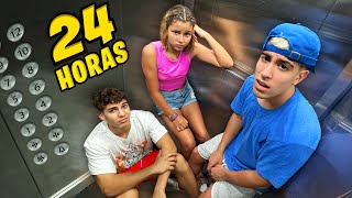 24 HOURS IN THE ELEVATOR !!